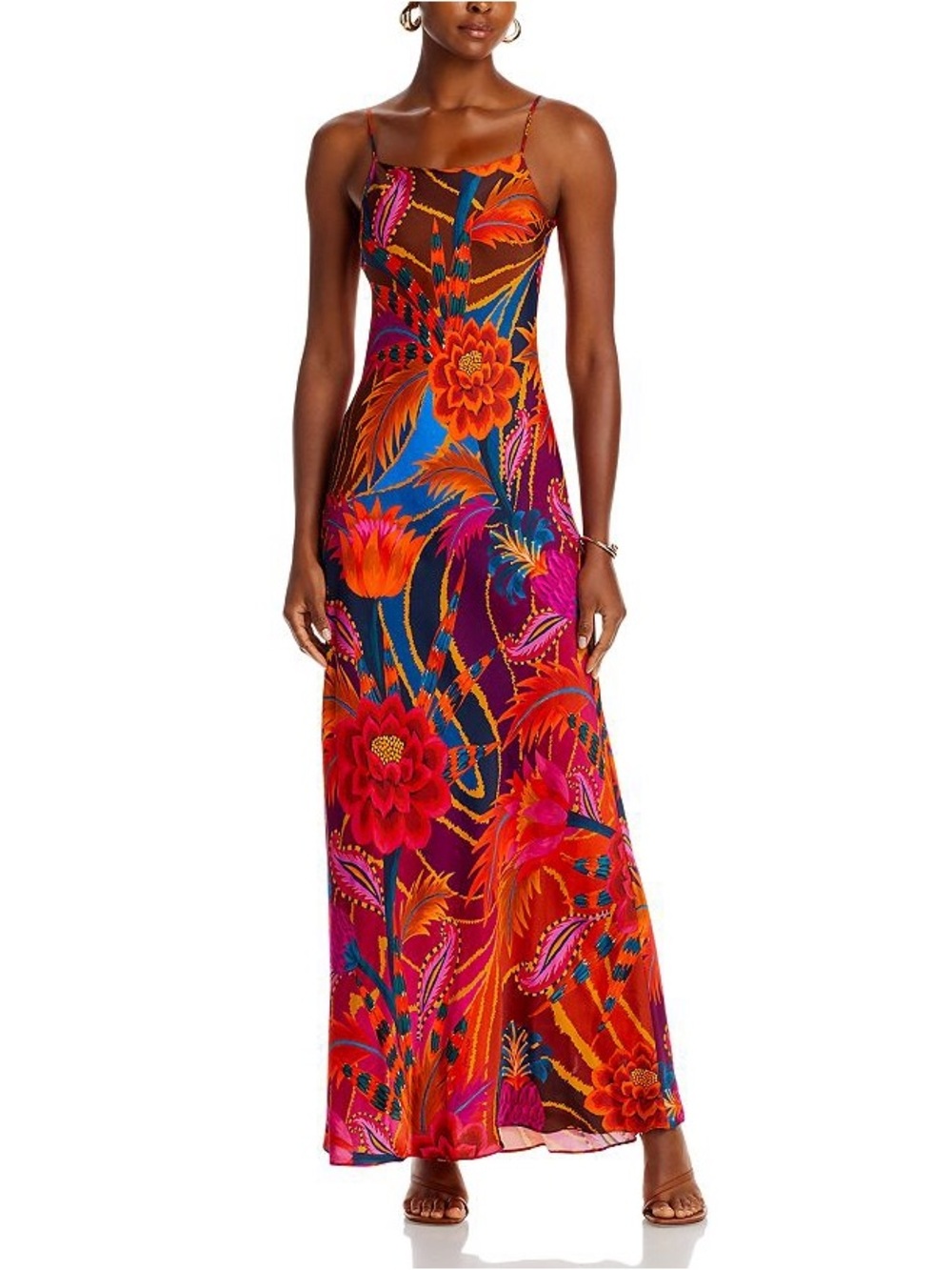 FARM Rio Vintage Wave Multicolor Lenzing™ Ecovero™ Viscose Maxi Dress - Picture 5 of 11